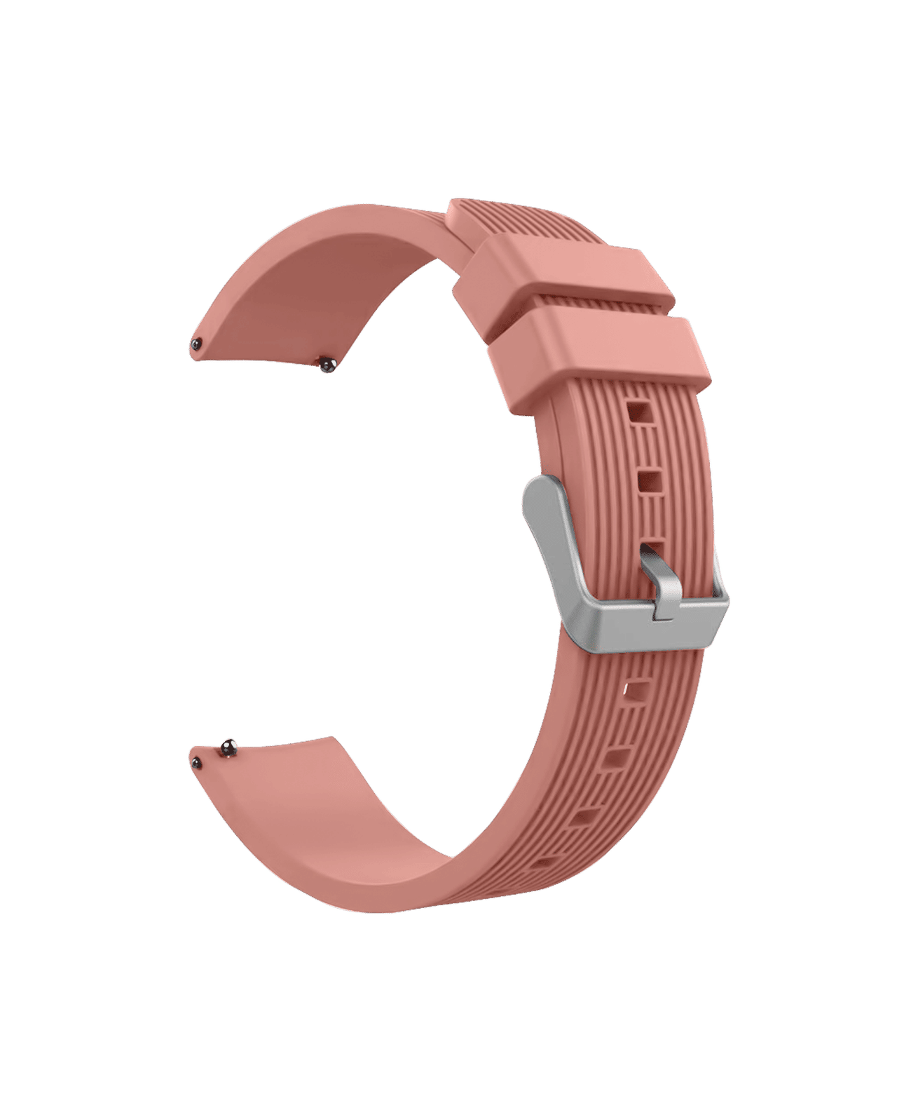 Pink Silicone Universal WatchBand for Samsung/OnePlus/Fitbit Smartwatches (22mm)