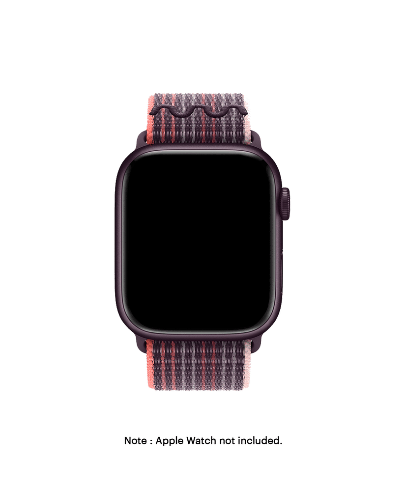 Plum-Orange Sports Loop Apple WatchBand (38/40/41/Series10/11 42mm)