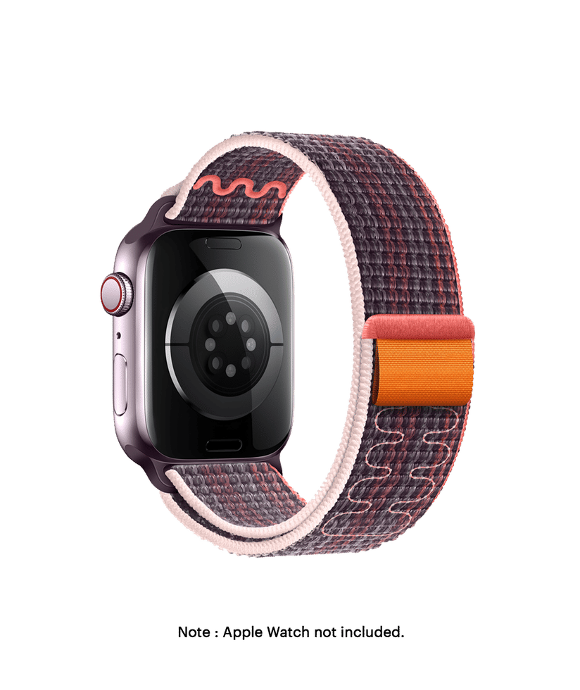 Plum-Orange Sports Loop Apple WatchBand (38/40/41mm) Buy At