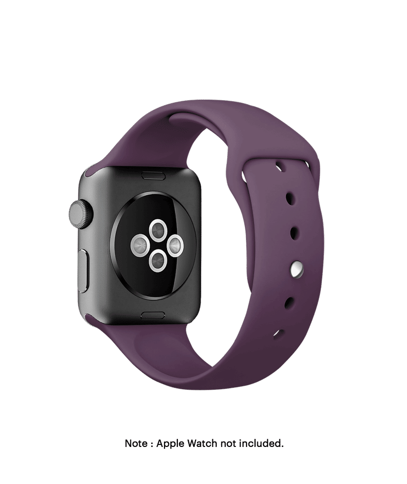 Plum Silicone Apple WatchBand (42/44/45/49mm) Buy At DailyObjects