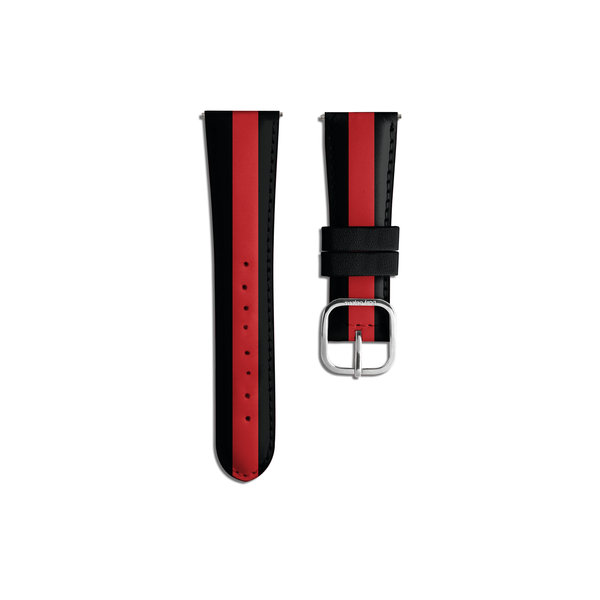 

Racing Red Leather WatchBand for Samsung/OnePlus/Fitbit Smartwatches (22mm)