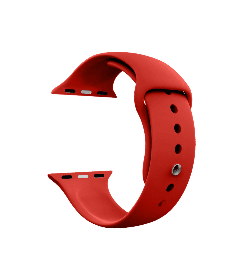Red Silicone Apple WatchBand 42 44mm Buy At DailyObjects