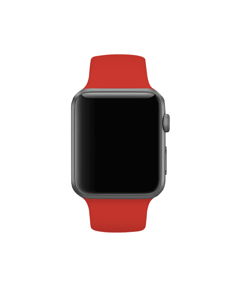 Red Silicone Apple WatchBand 42 44mm Buy At DailyObjects