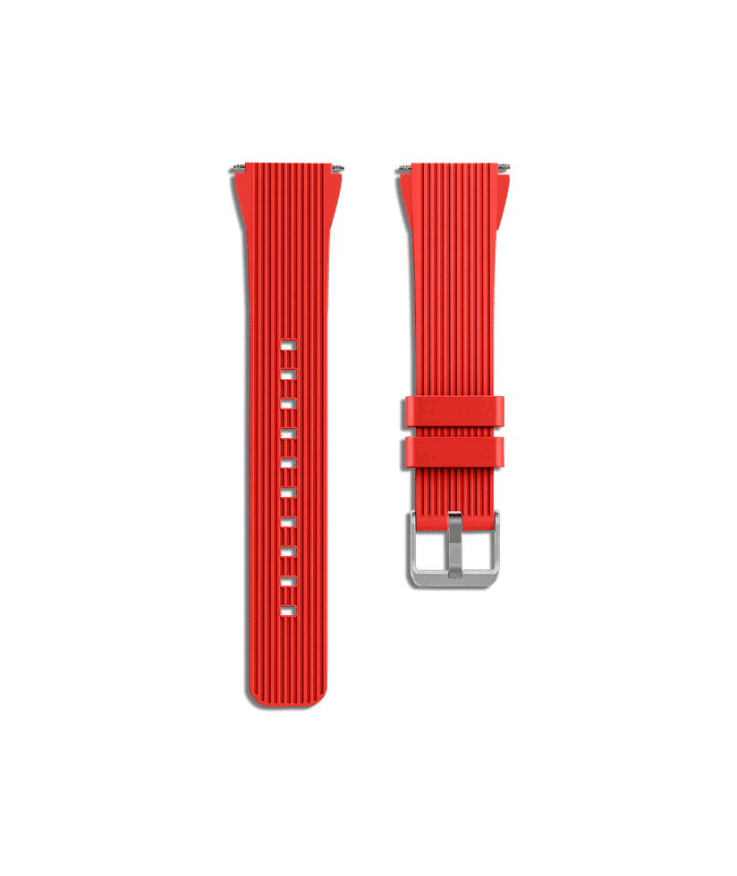 Red silicone watch band on sale