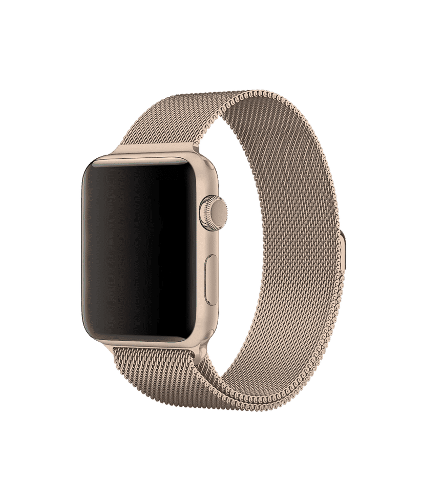 Apple watch silver best sale aluminum with milanese loop