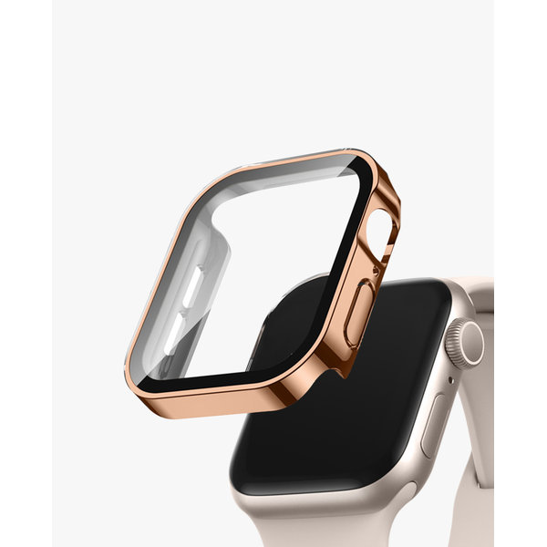 

Rosegold Sleek Fit Apple Watch Series Case with Screen Protector (44mm)
