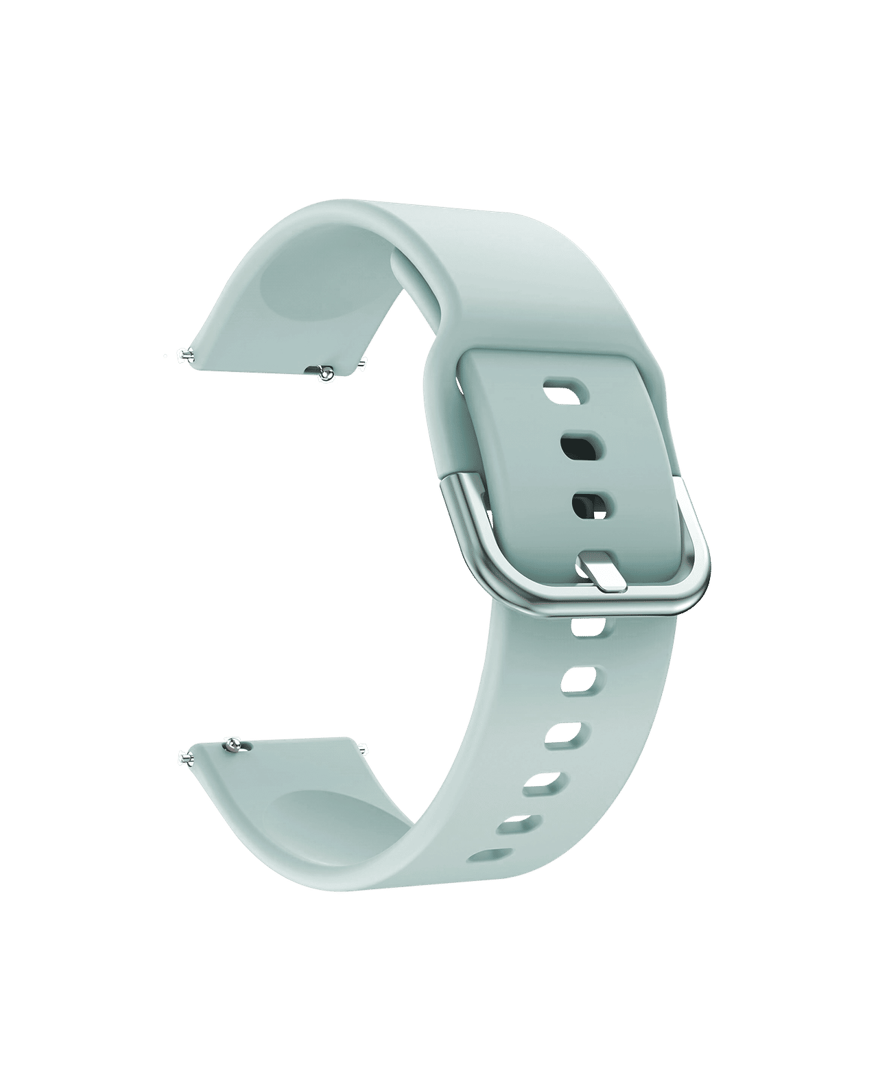 Sea Green Silicone Buckle Universal WatchBand for Samsung/OnePlus/Fitbit Smartwatches (22mm)