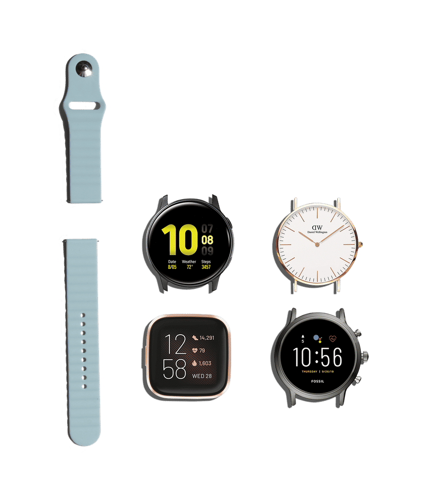 Sea Green Silicone Sprot Universal WatchBand 20mm Buy At