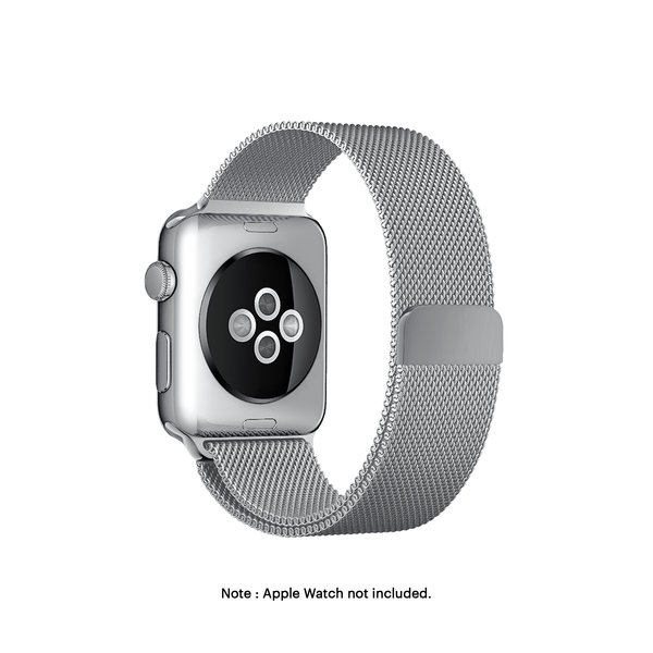 

Silver Magnetic Milanese Loop Apple WatchBand (38/40/41mm)