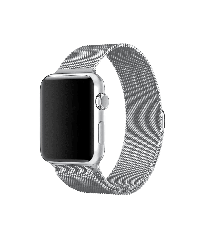 Silver Magnetic Milanese Loop Apple WatchBand 38 40mm Buy At DailyObjects