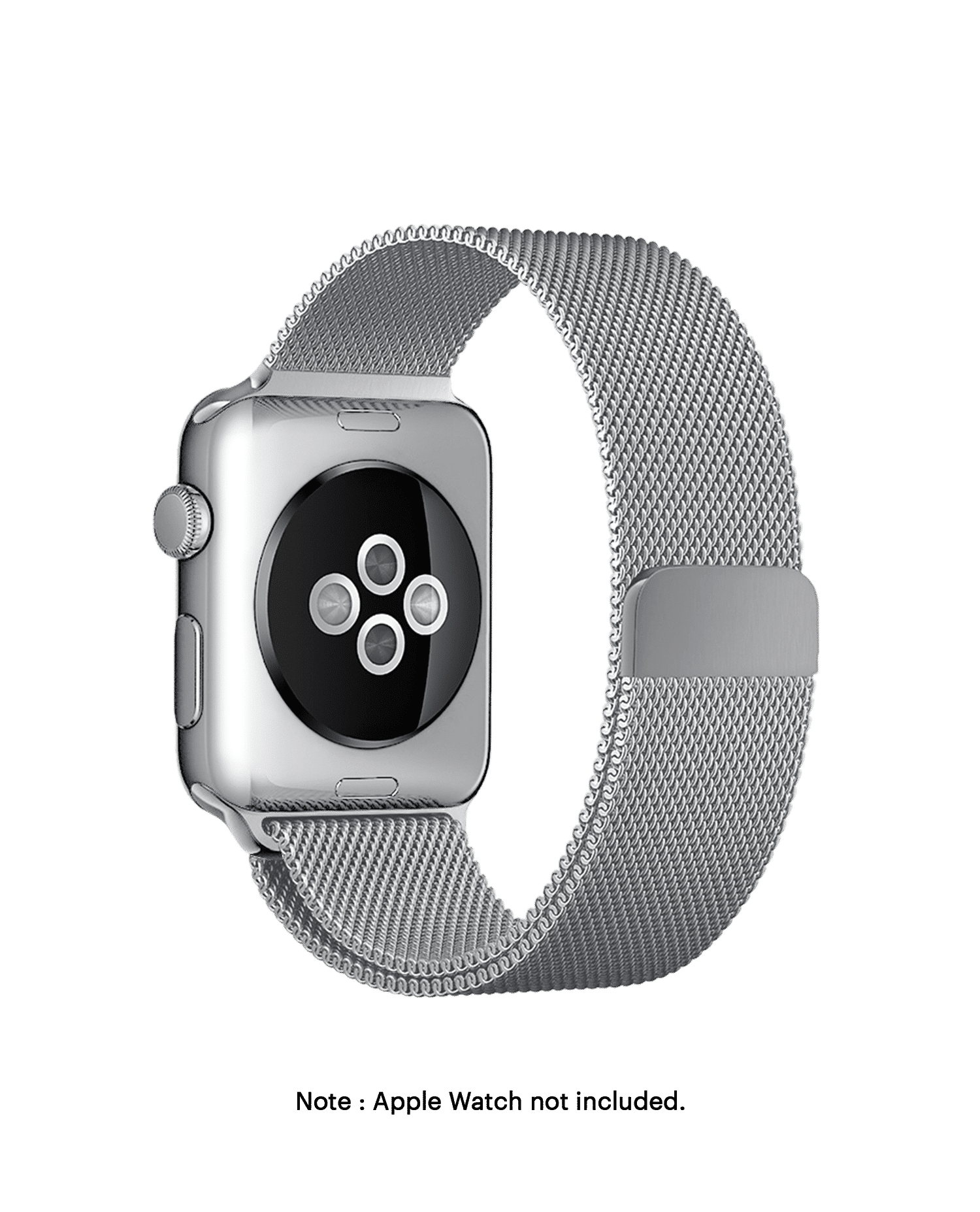 Silver Magnetic Milanese Loop Apple Watch Band - Premium Watchband