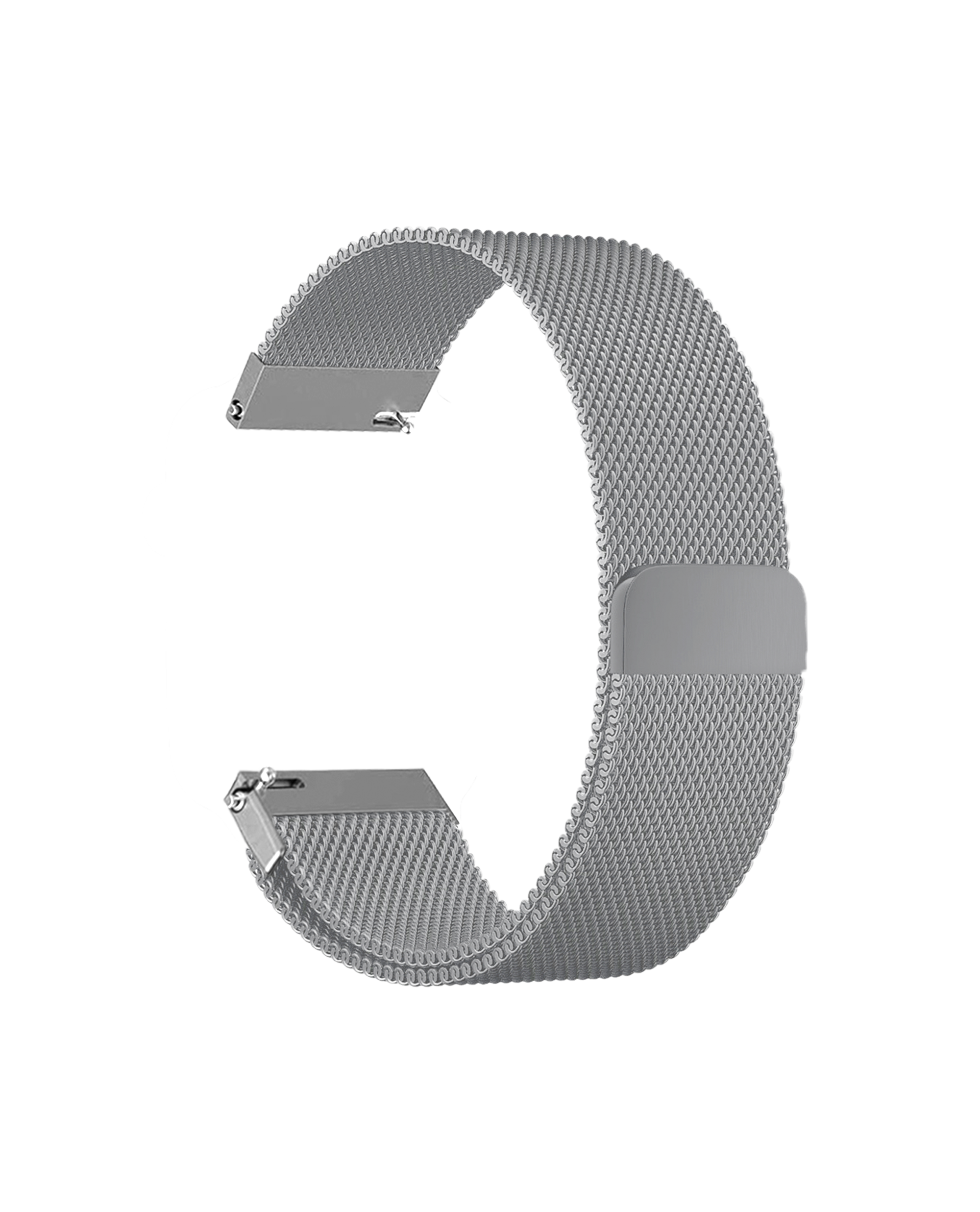 Silver Milanese Loop Universal WatchBand for Samsung/OnePlus/Fitbit  Smartwatches (22mm)