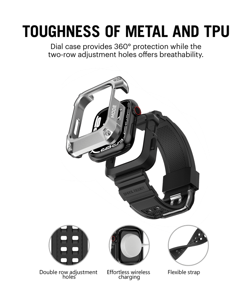 Apple watch series 3 rhino band discount