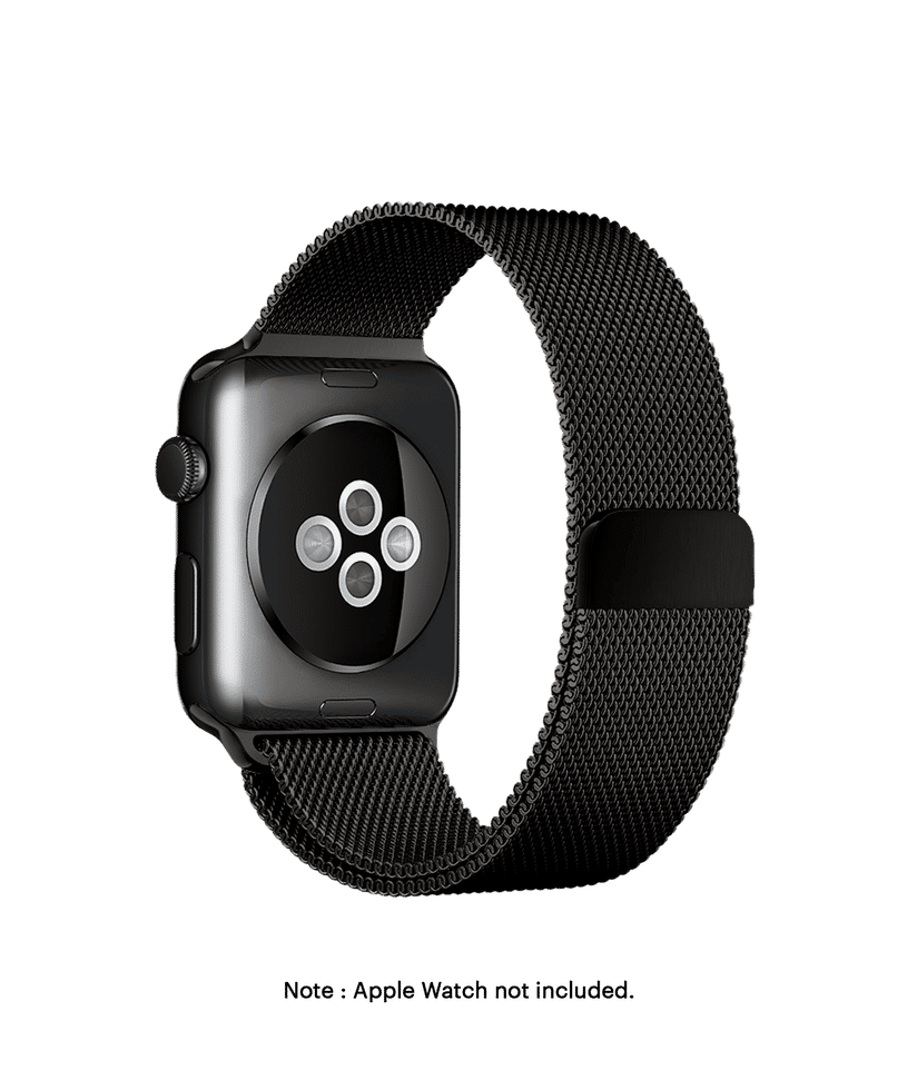 Space Black Magnetic Milanese Loop Apple WatchBand (38/40/41/Series10/11  42mm)
