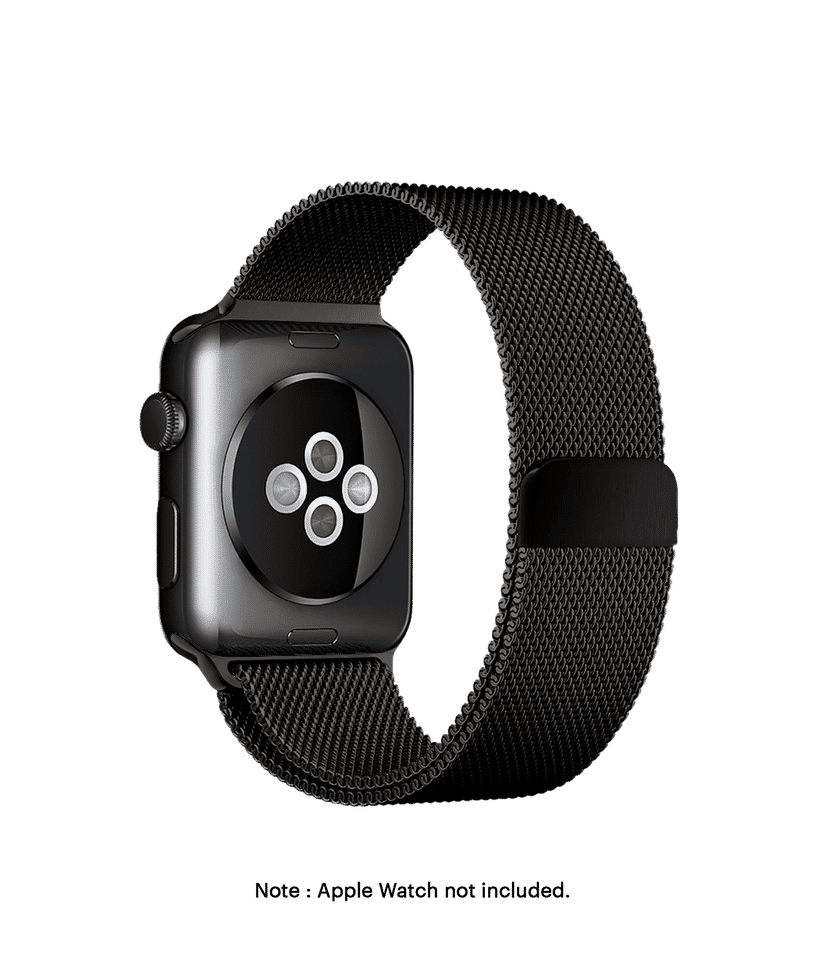 Space Black Magnetic Milanese Loop Apple WatchBand 42 44mm Buy At DailyObjects