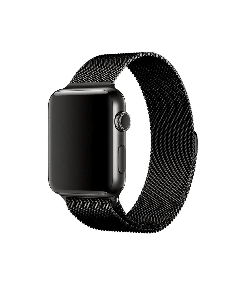 Space black stainless steel milanese loop on sale