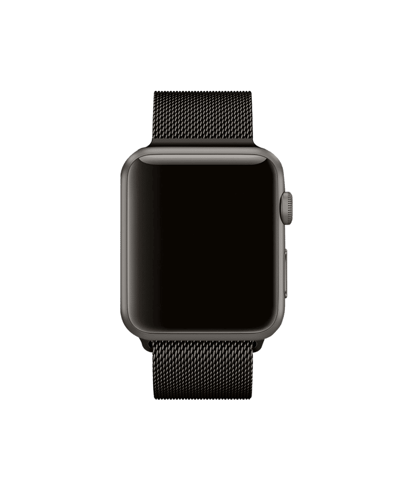 Space Black Magnetic Milanese Loop Apple WatchBand 42 44mm Buy At DailyObjects