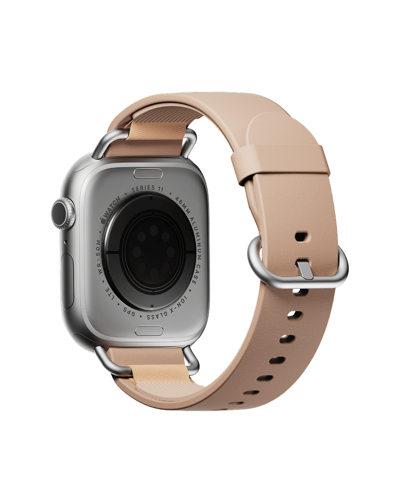 Tan Ellipse Leather Apple Watch Band (38/40/41mm)