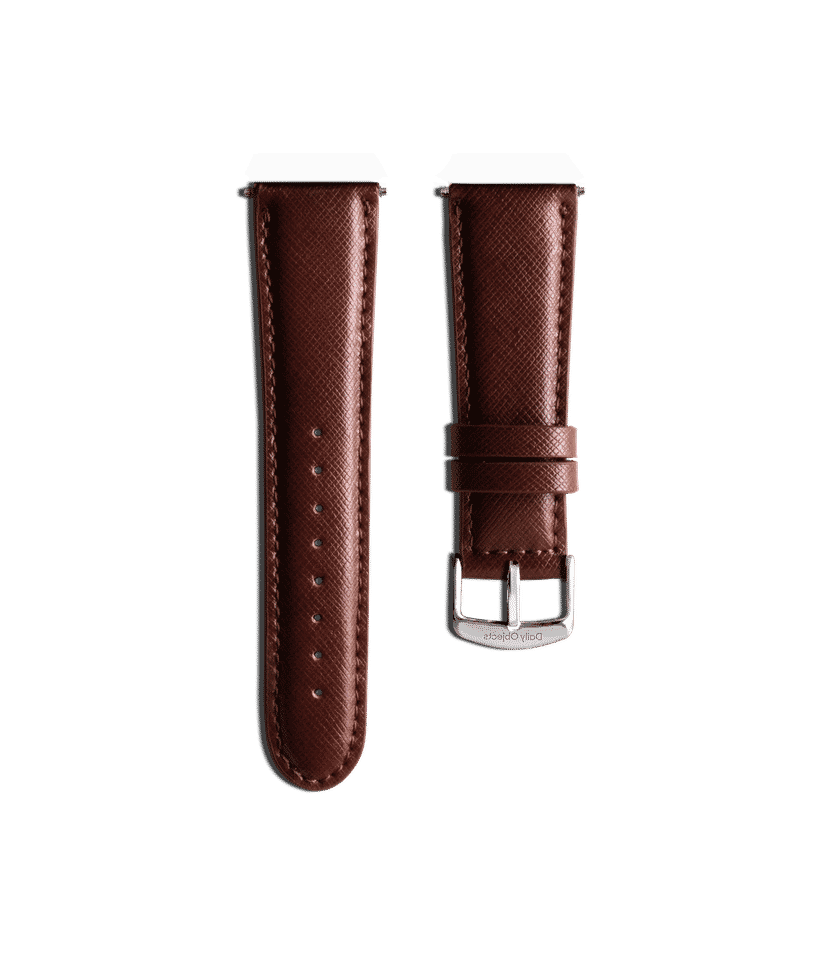 Tan Saffiano Leather Universal WatchBand 22mm Buy At DailyObjects