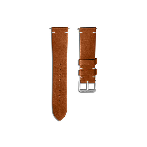 

Tan Two-stitch Handmade Leather WatchBand for Samsung/OnePlus/Fitbit Smartwatches (22mm)