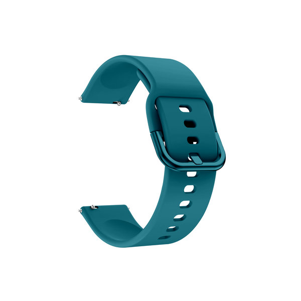 

Teal Silicone Buckle WatchBand for Samsung/OnePlus/Fitbit Smartwatches (20mm)
