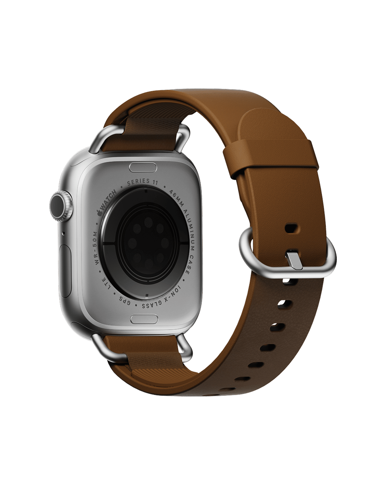 Walnut Ellipse Leather Apple Watch Band (42/44/45/46/49mm)