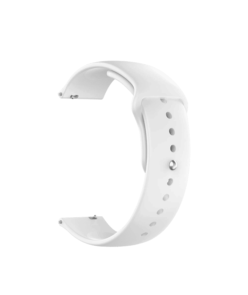 White silicone watch strap discount