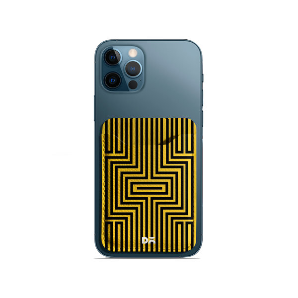 

DailyObjects Maze Ochre CardSafe Phone Wallet