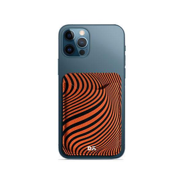 

DailyObjects Tangerine Waves CardSafe Phone Wallet
