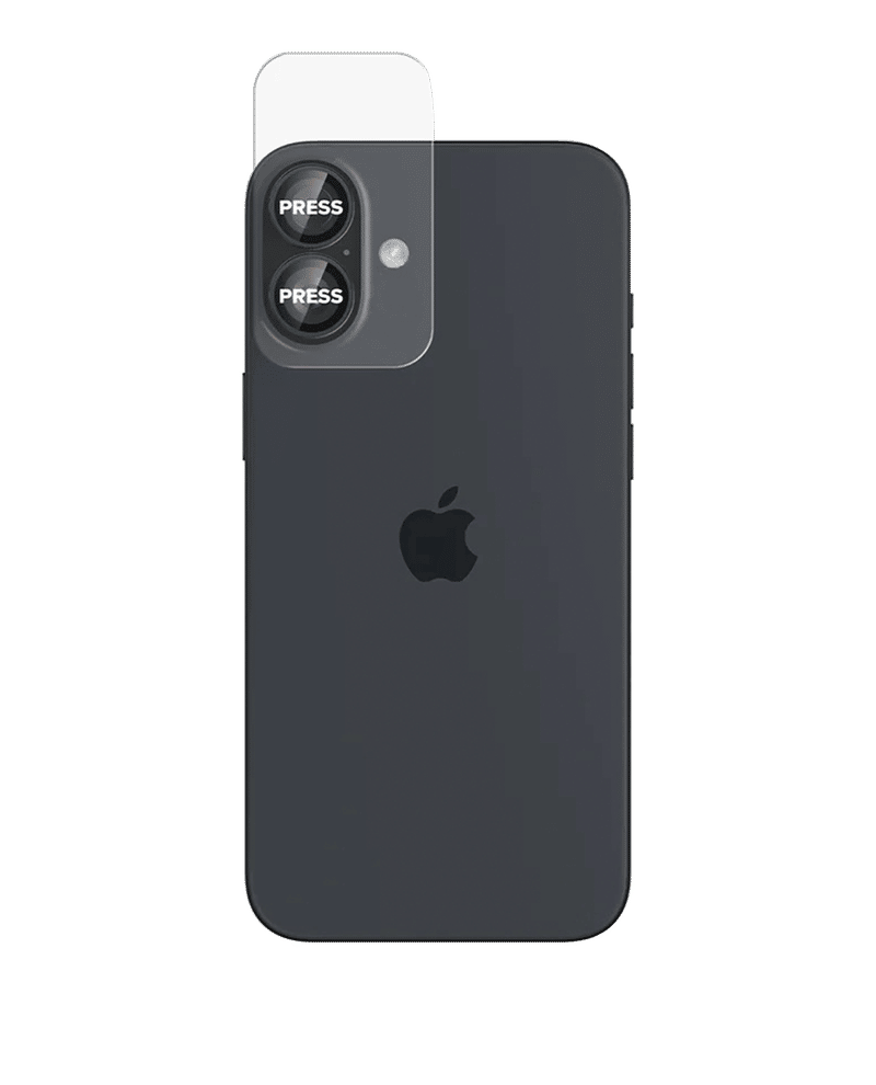 Black Cero Camera Lens Protector For iPhone 16