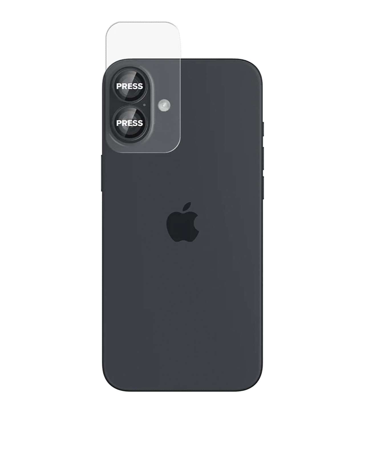 Black Cero Camera Lens Protector For iPhone 16 Plus