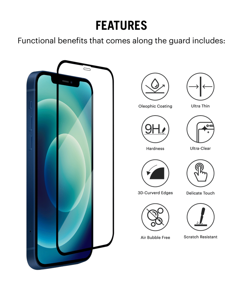 iPhone 15 Pro Max Sheath Screen Protector with Applicator Tray