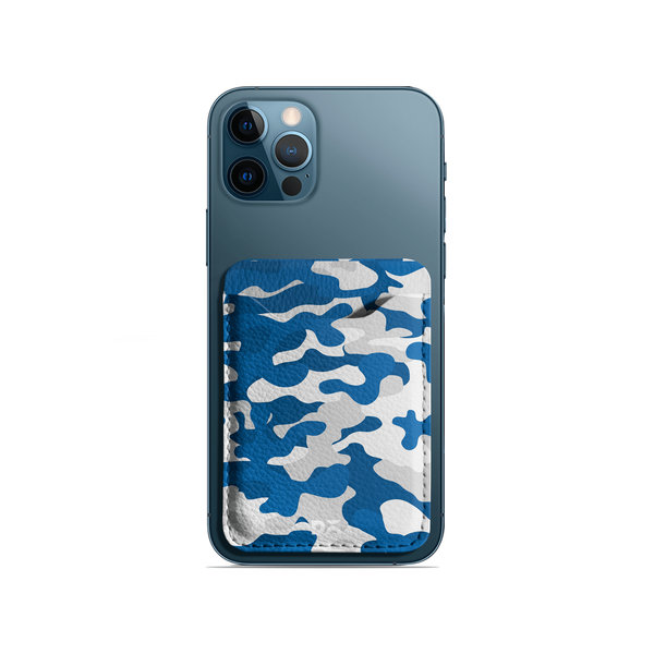 

DailyObjects Camouflage Blue CardSafe Phone Wallet