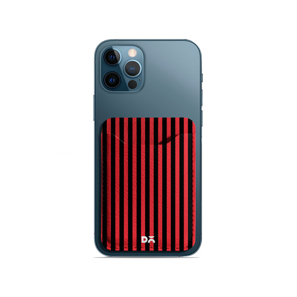 

DailyObjects Carmine Candy Stripes CardSafe Phone Wallet
