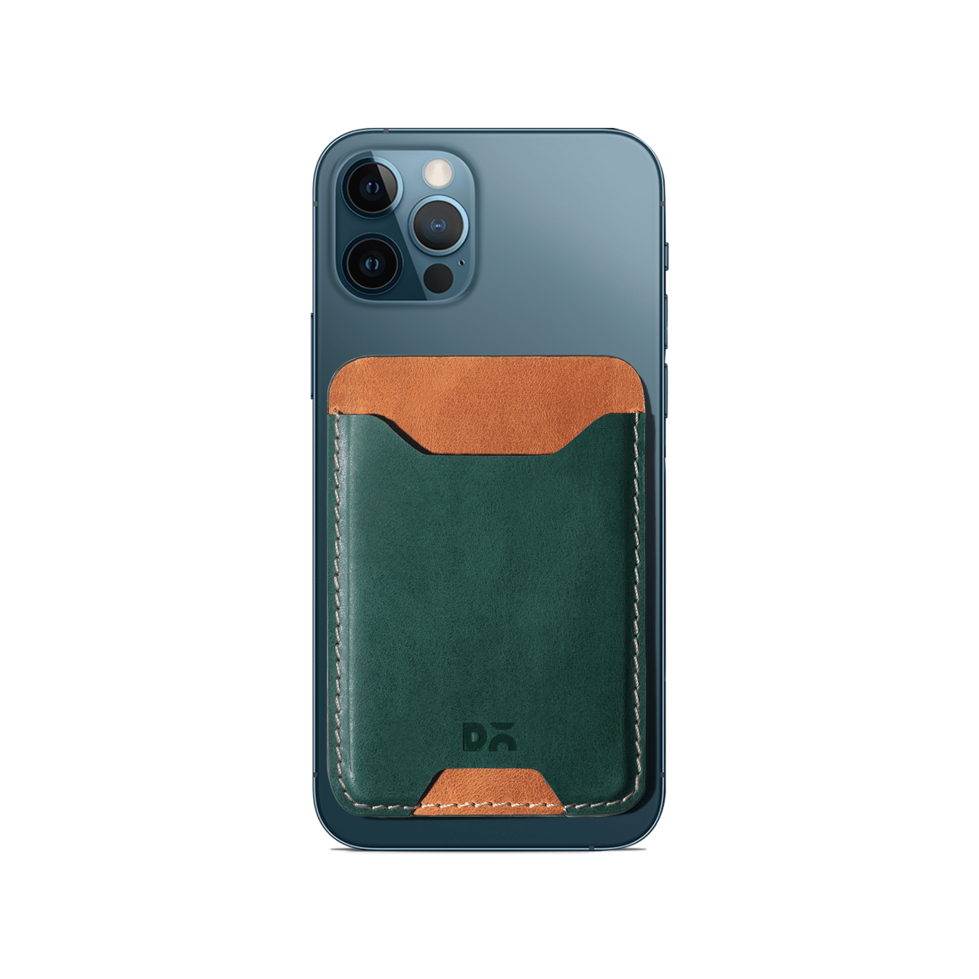 Forest Green CardSafe Leather Phone Wallet