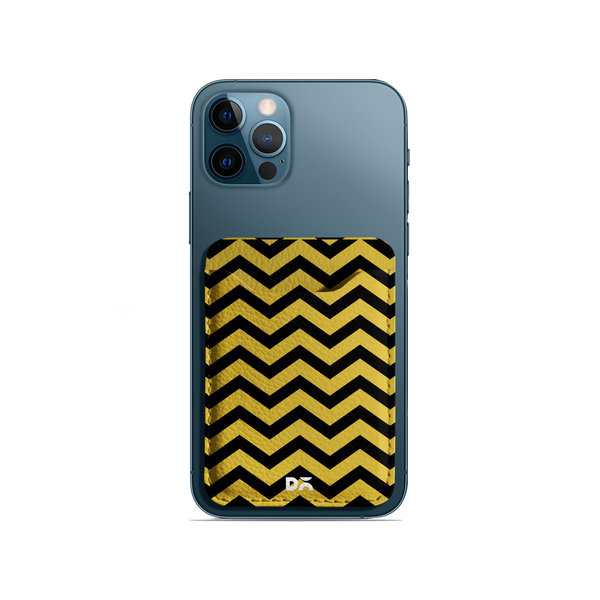 

DailyObjects Honey Chevron Stripes CardSafe Phone Wallet
