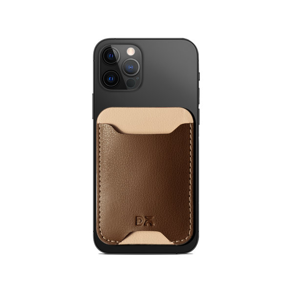 

DailyObjects Walnut Brown CardSafe Phone Wallet