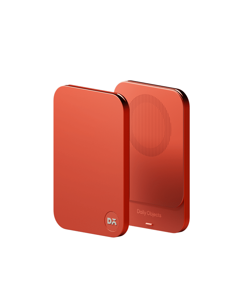 Tangerine Stack Phone Wallet Stand