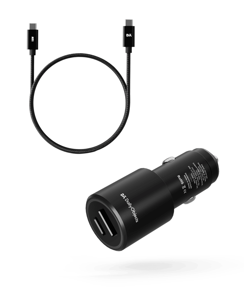 Axle Two Ports 53W Car Charger Kevlar Core 100W USB-C Cable Combo - Main Image