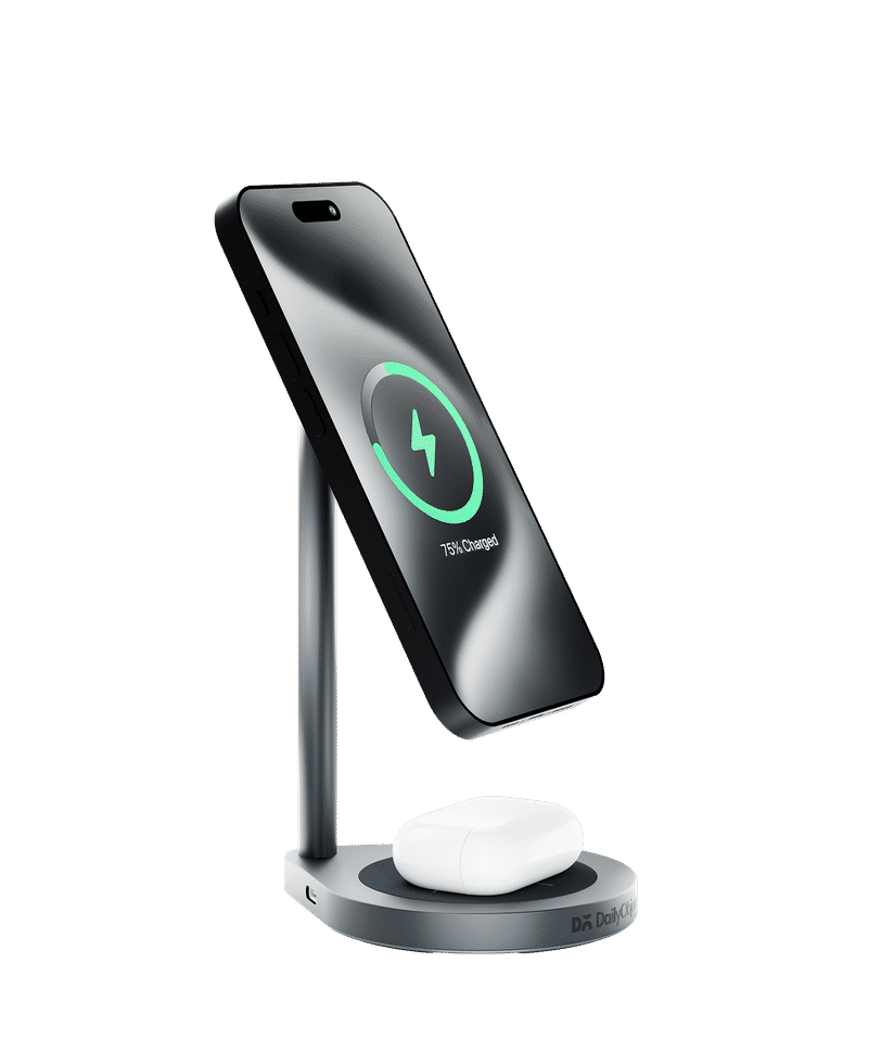 DailyObjects SURGE™ Max 2-In-1 Magnetic Wireless Charging Station (18W) Buy  At DailyObjects