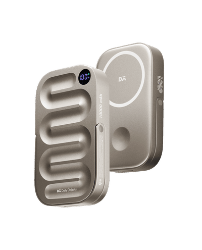 Loop Qi2-Certified MagSafe-Compatible Aluminium Power Bank 10000 mAh - Titanium