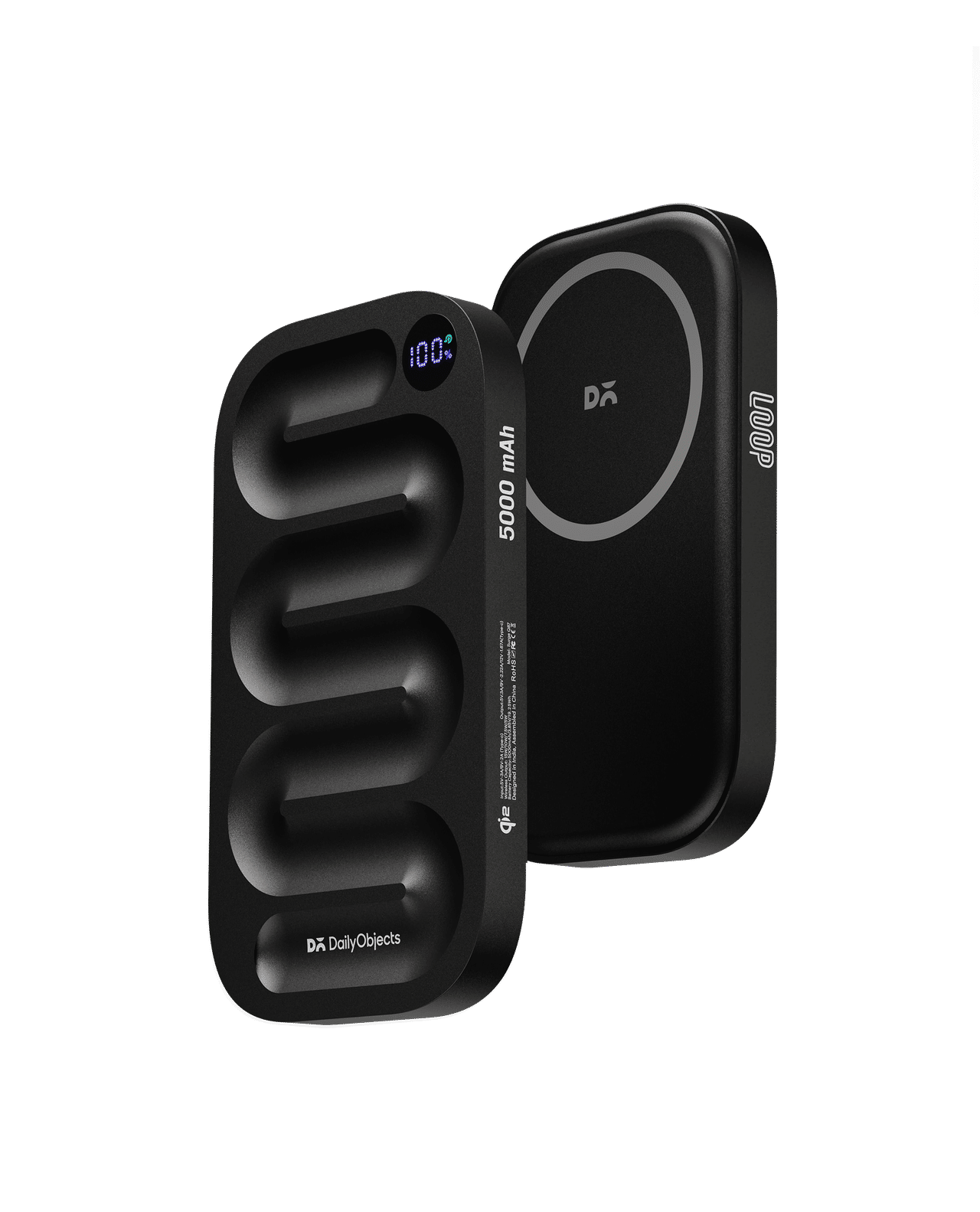 Loop Qi2-Certified MagSafe-Compatible Aluminium Power Bank 5000 mAh - Black