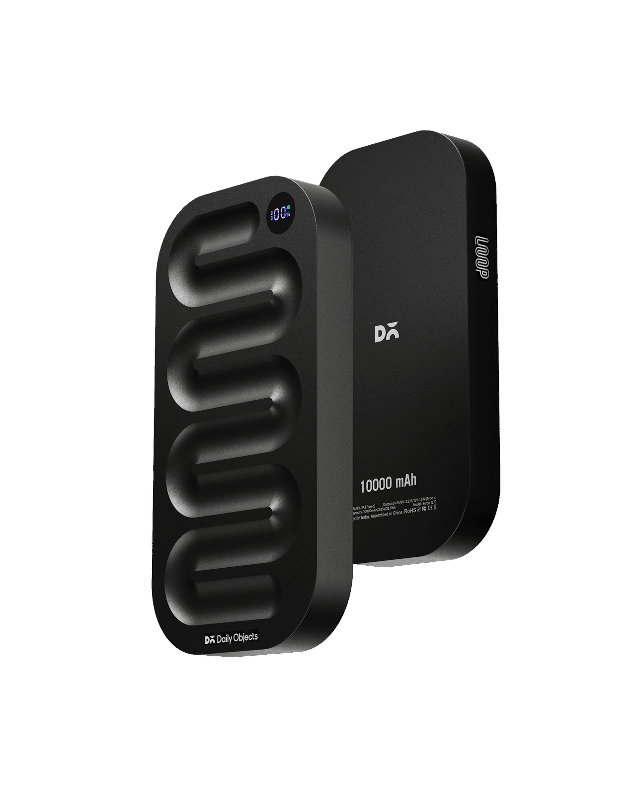 Loop Universal Aluminium Power Bank 10000 mAh - Black