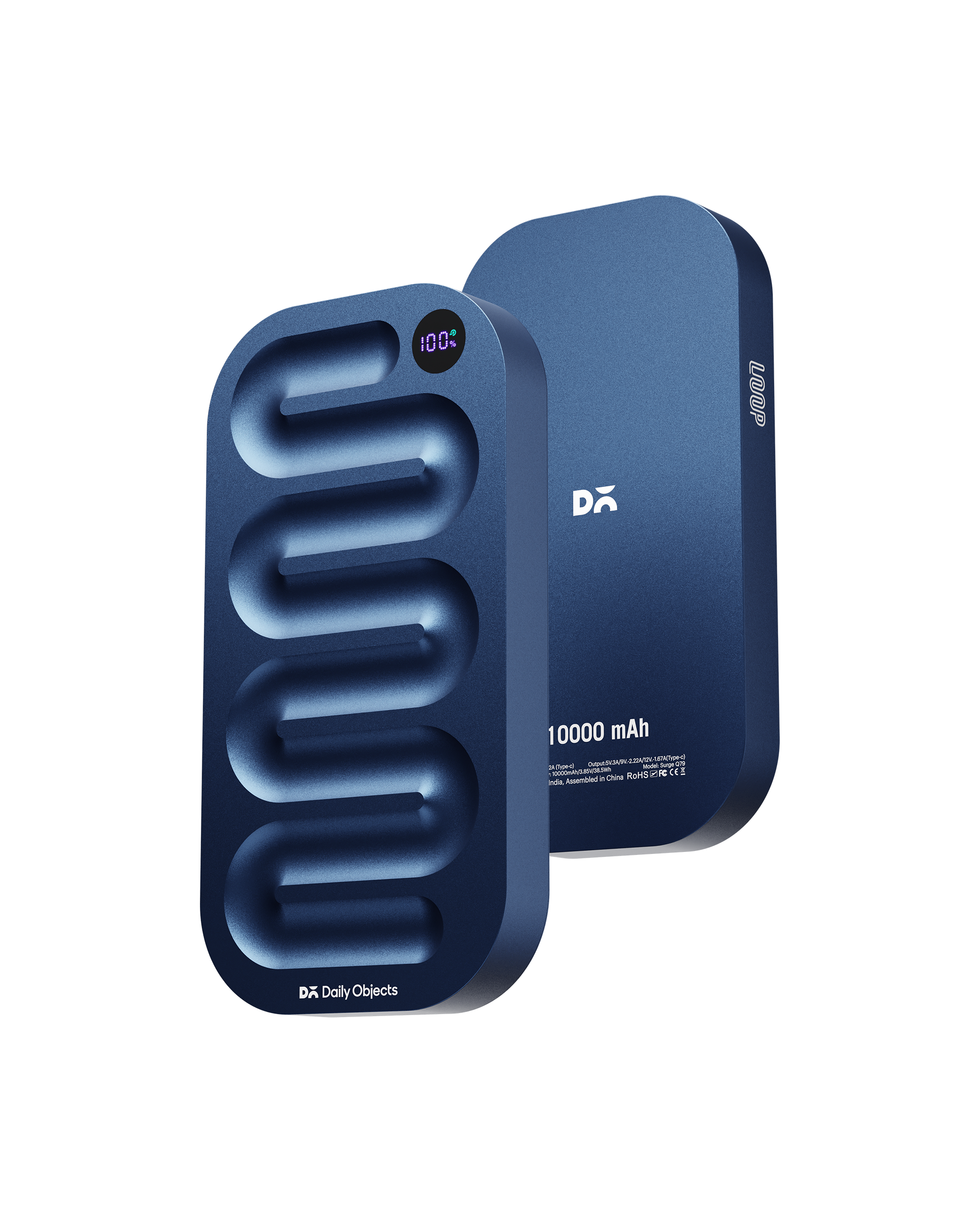 Loop Universal Aluminium Power Bank 10000 mAh - Space Blue