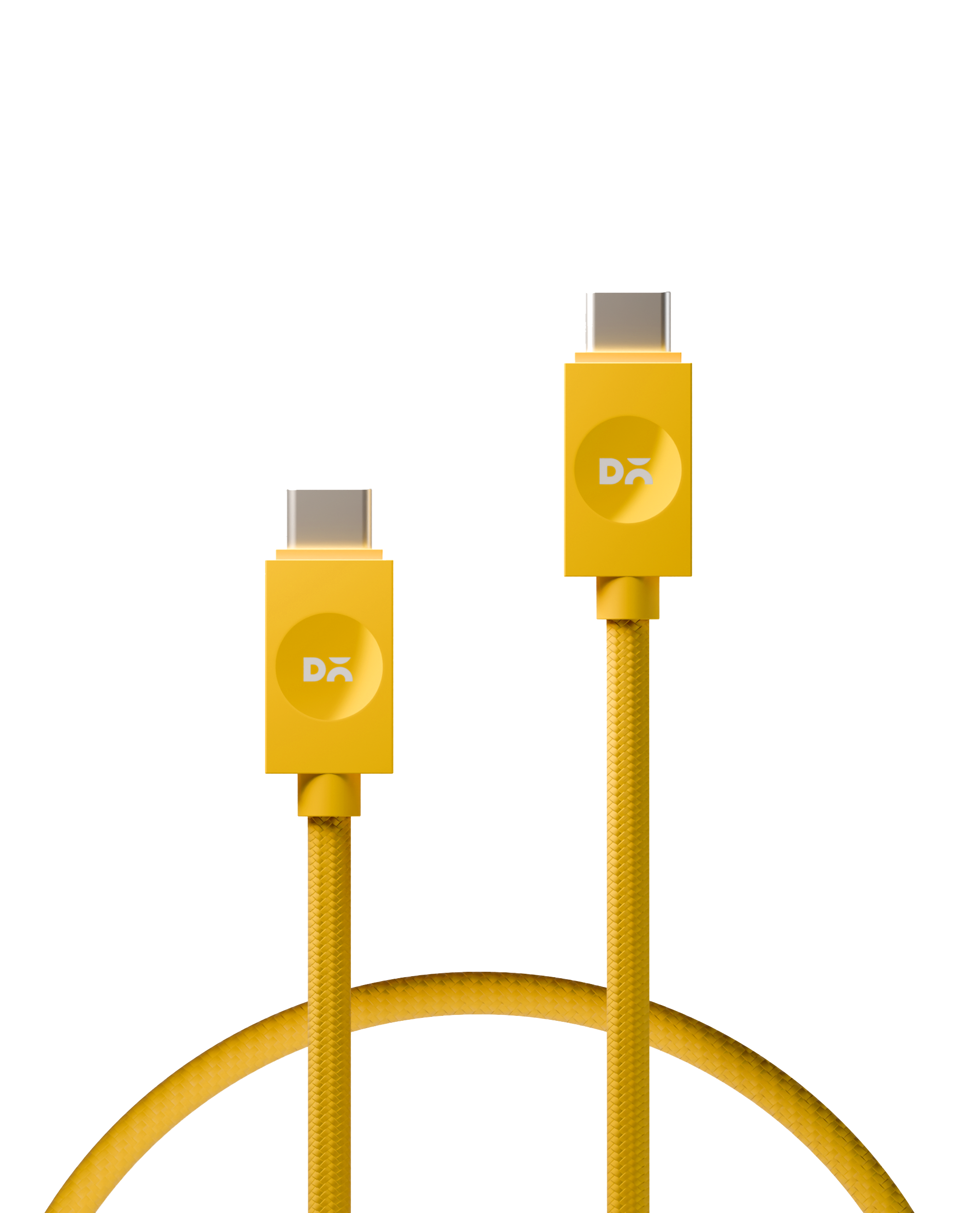 POP 100W Type-C Kevlar Core Magnetic Charging Cable - Yellow