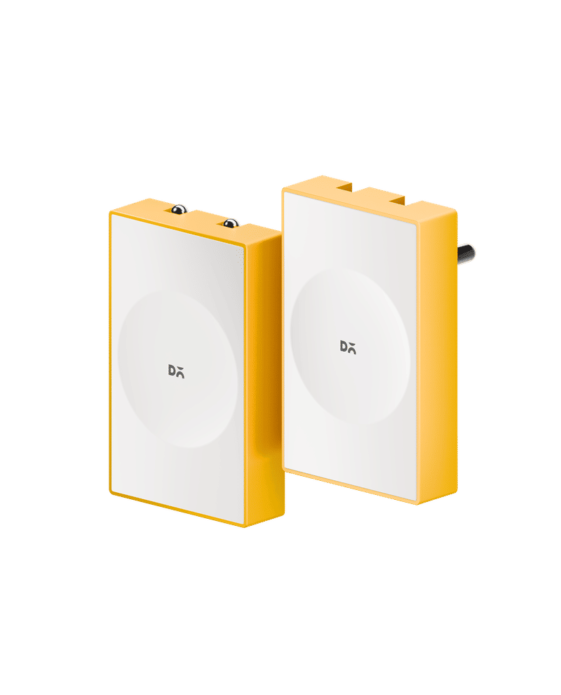 POP 45W Twin Port GaN5 Adapter - Yellow