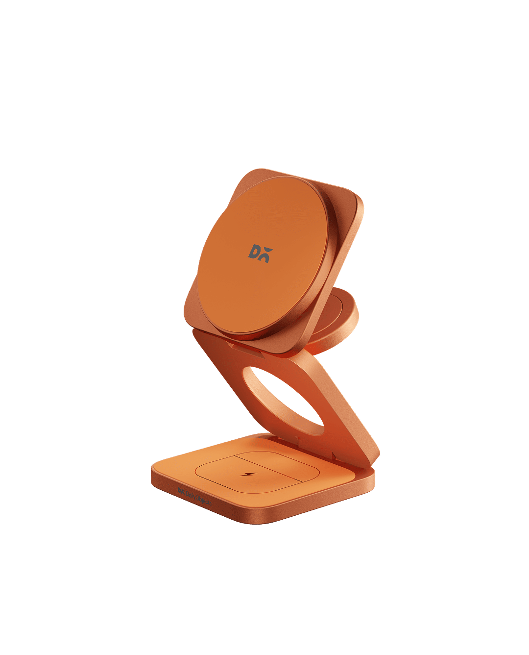 SURGE Foldaway 3-In-1 Qi2.2-Certified Magsafe-Compatible Wireless Charger - Cosmic Orange