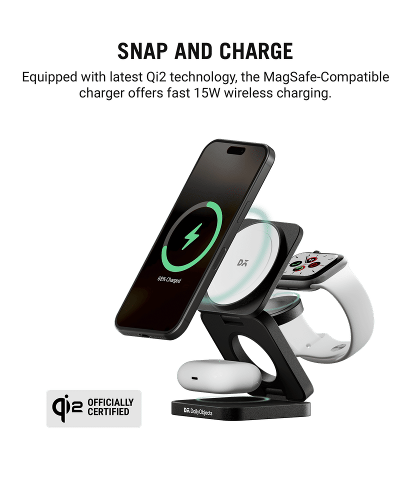 Belkin 3-in-1 Wireless Charger - Fast Wireless Charging Stand For Apple - Foto 5