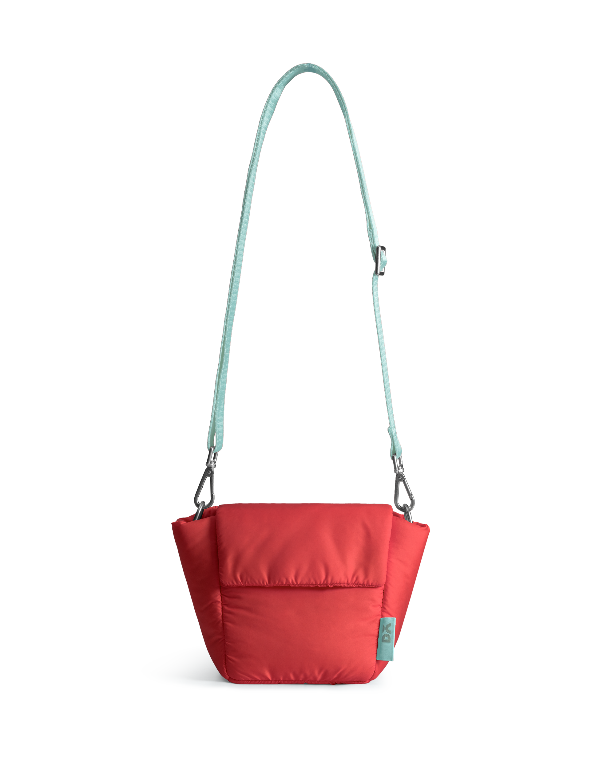 Red Puft Bucket Sling Bag