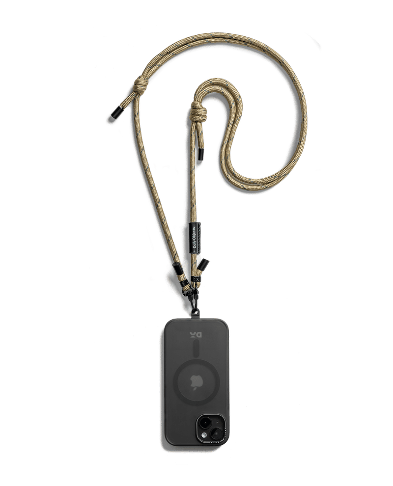 Beige Crossbody Phone Lanyard - Cord
